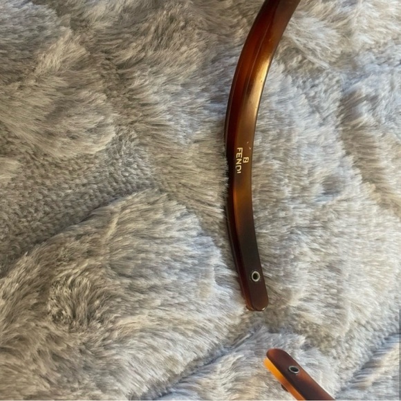 FENDI Brown Tortoiseshell Vintage Headband / Hair Clip Accessory - Picture 10 of 10